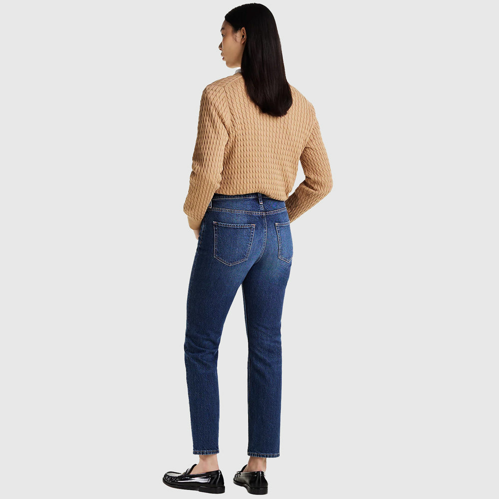 Cigarette Slim Ankle Jeans - Denim Medium