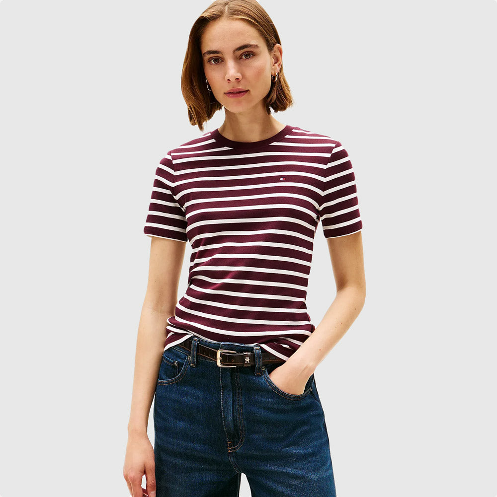 Tommy Hilfiger Slim Cody T-Shirt - Burgundy |ThirdBaseUrban
