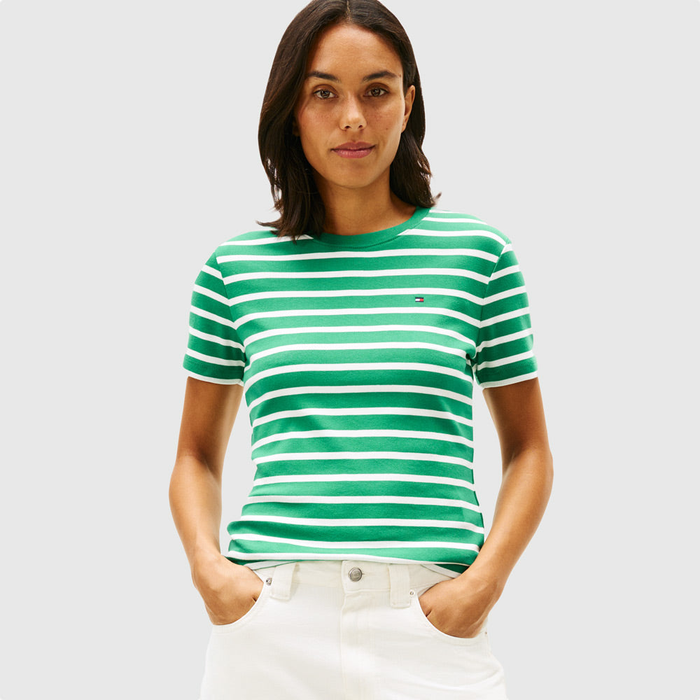 Tommy Hilfiger Slim Cody T-Shirt - Green Multi  |ThirdBaseUrban