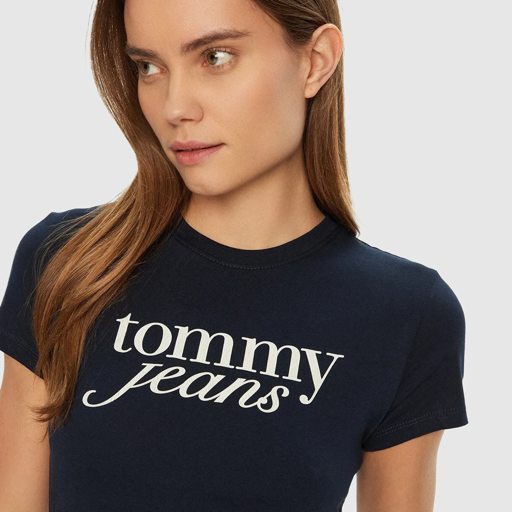 Slim Essential Logo T-Shirt - Navy