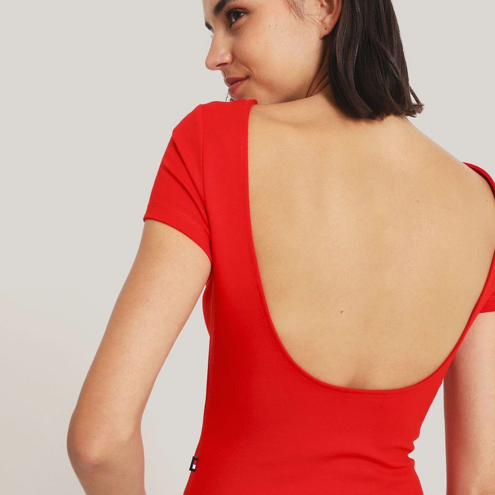 Slim Classic Bodysuit - Red