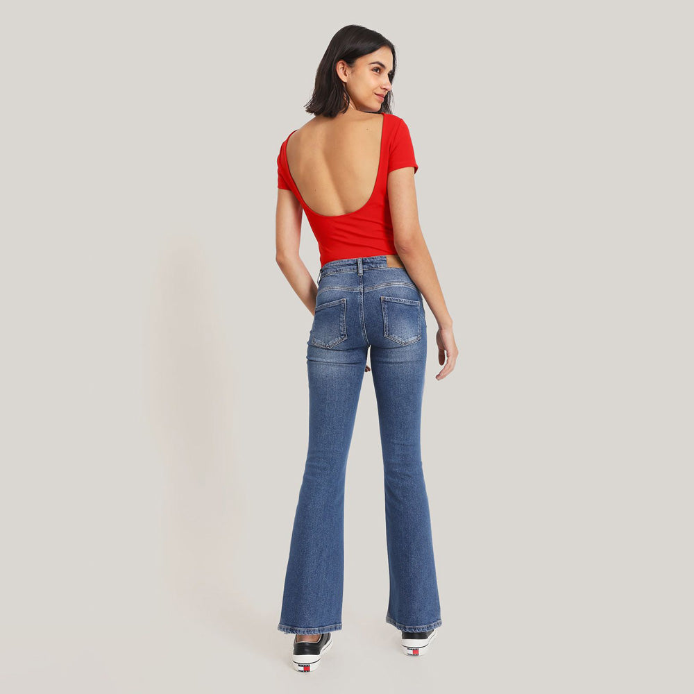 Slim Classic Bodysuit - Red