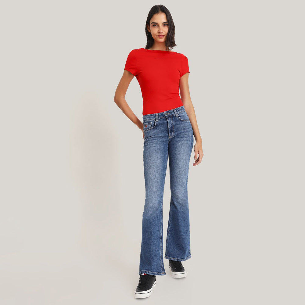 Slim Classic Bodysuit - Red