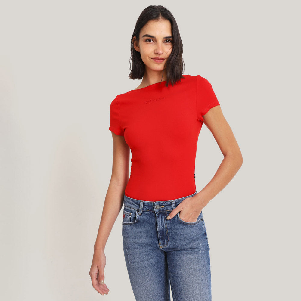 Slim Classic Bodysuit - Red