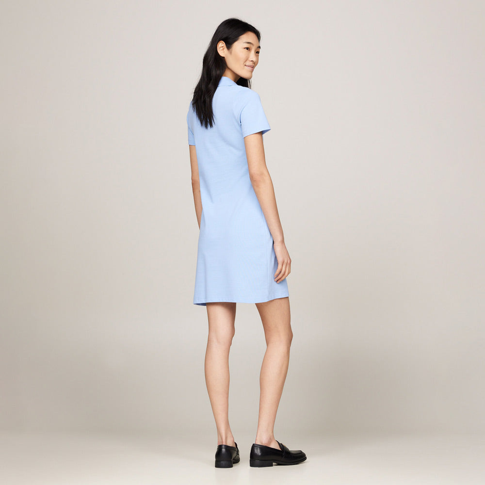 Slim Polo Dress - Blue