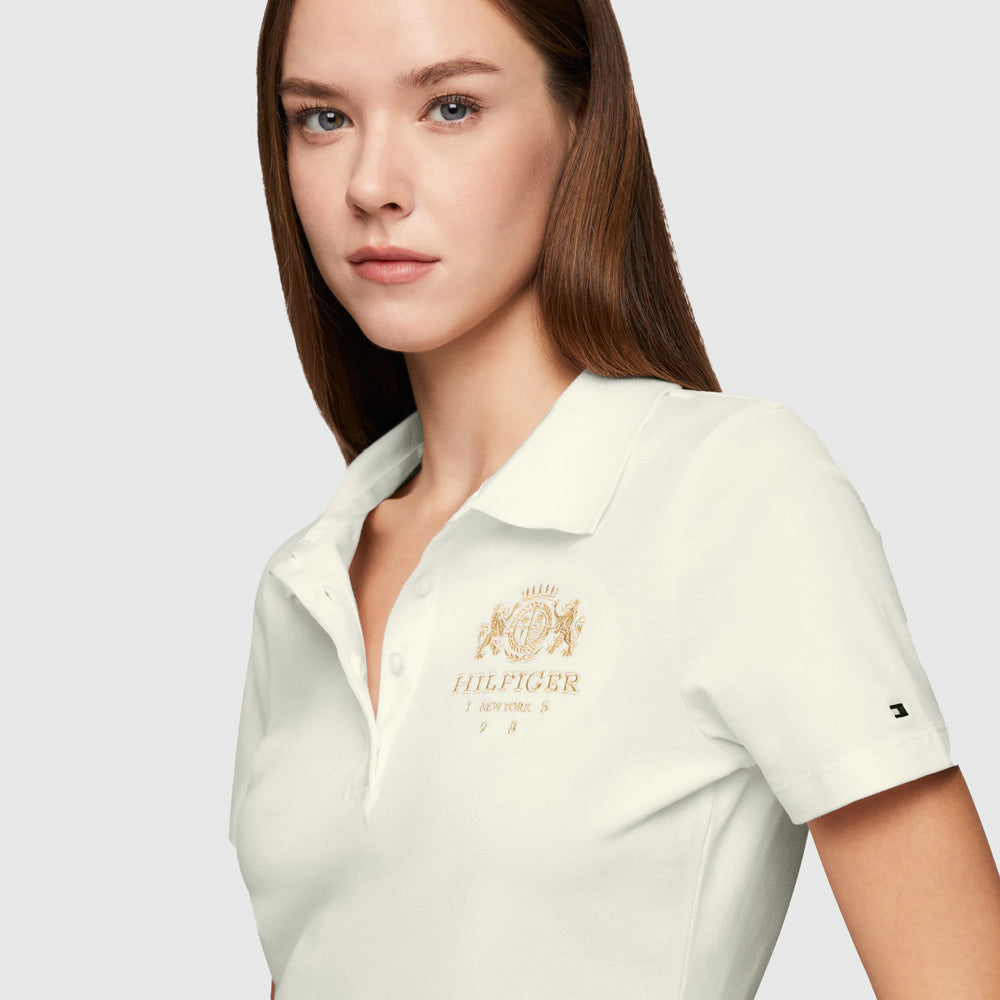 Varsity Crest Golfer - Off White