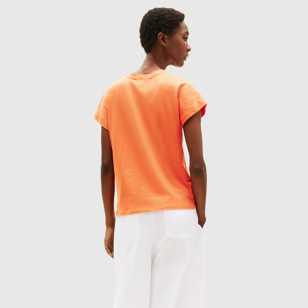 Textured T-Shirt - Orange