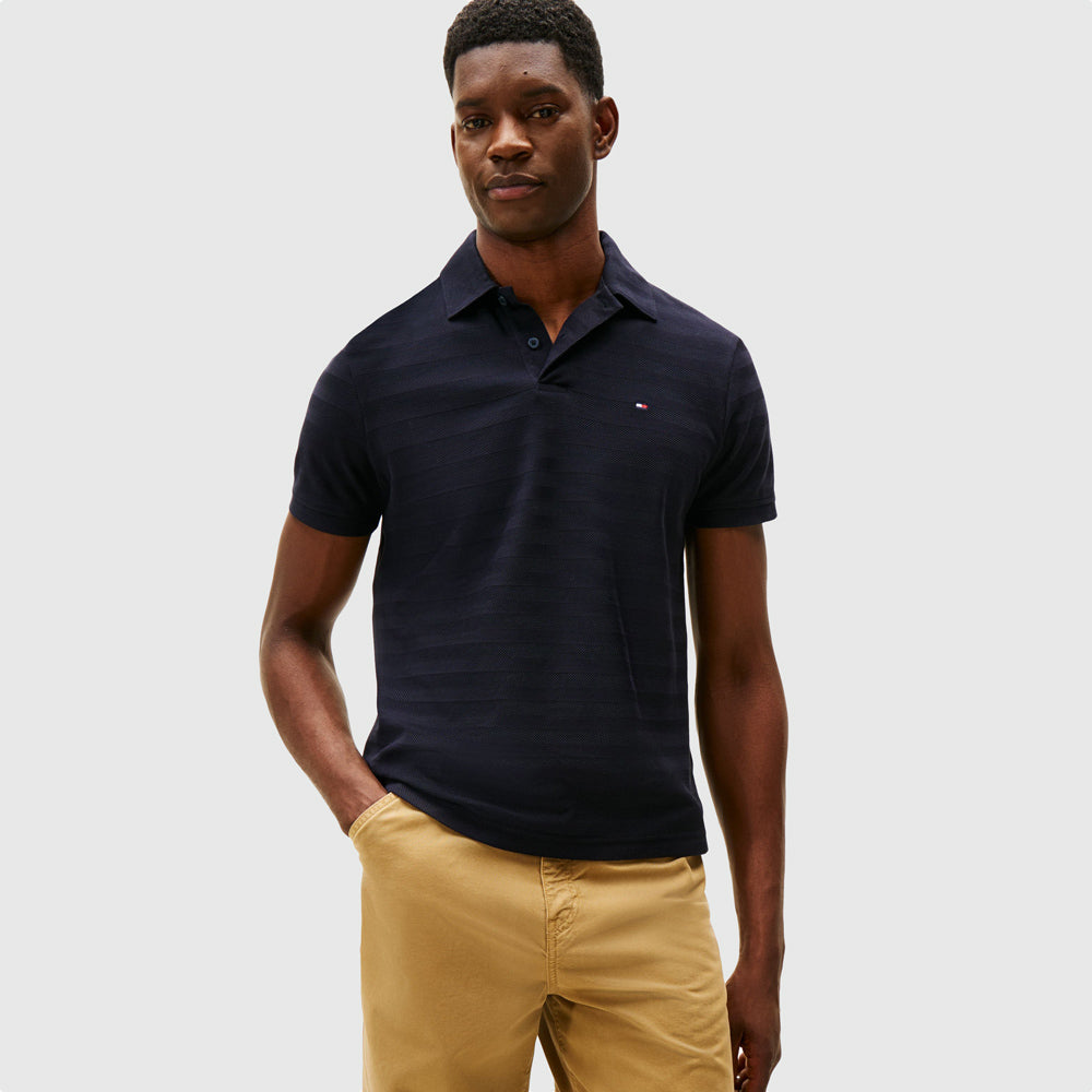 Tommy Hilfiger Herringbone Golfer - Navy |ThirdBaseUrban