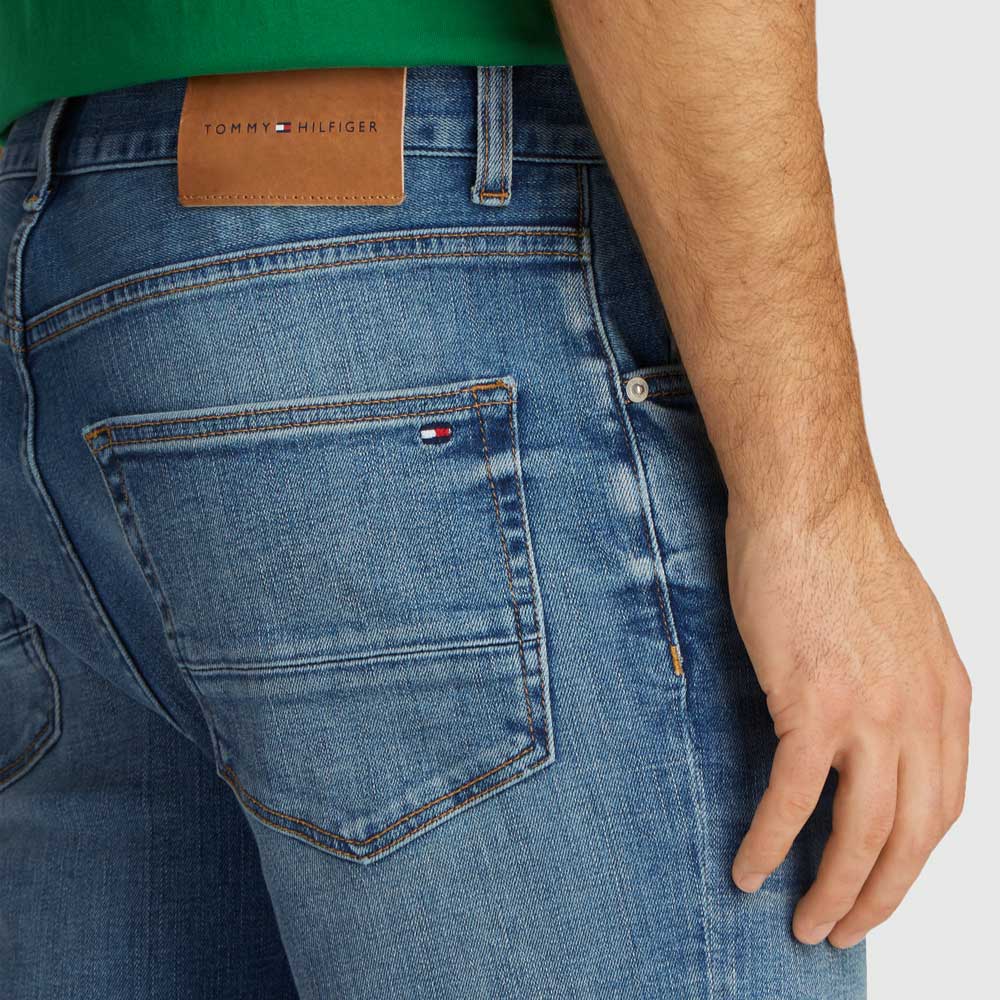 Straight Denton Blue Jeans - Denim Medium