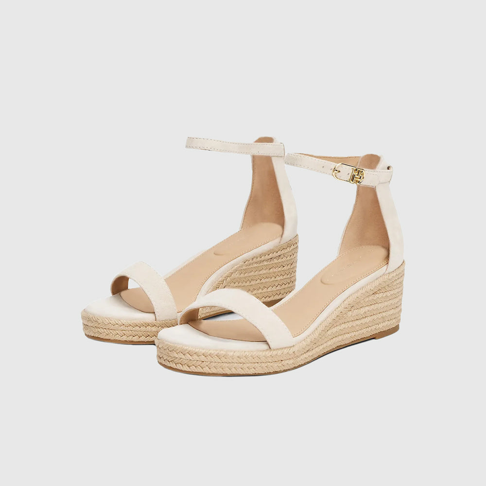 Mid Wedge Espadrille - Cream
