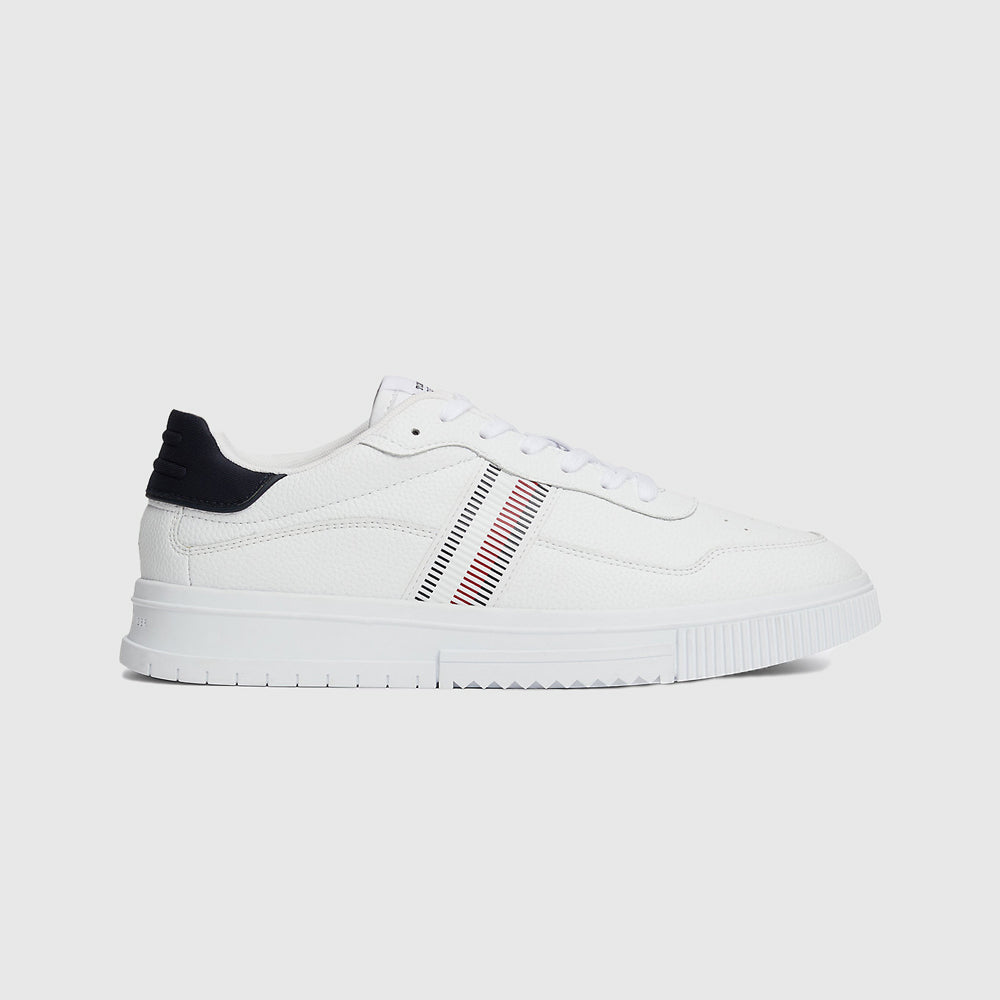 Tommy Hilfiger Supercup Stripes Sneaker - White |ThirdBaseUrban