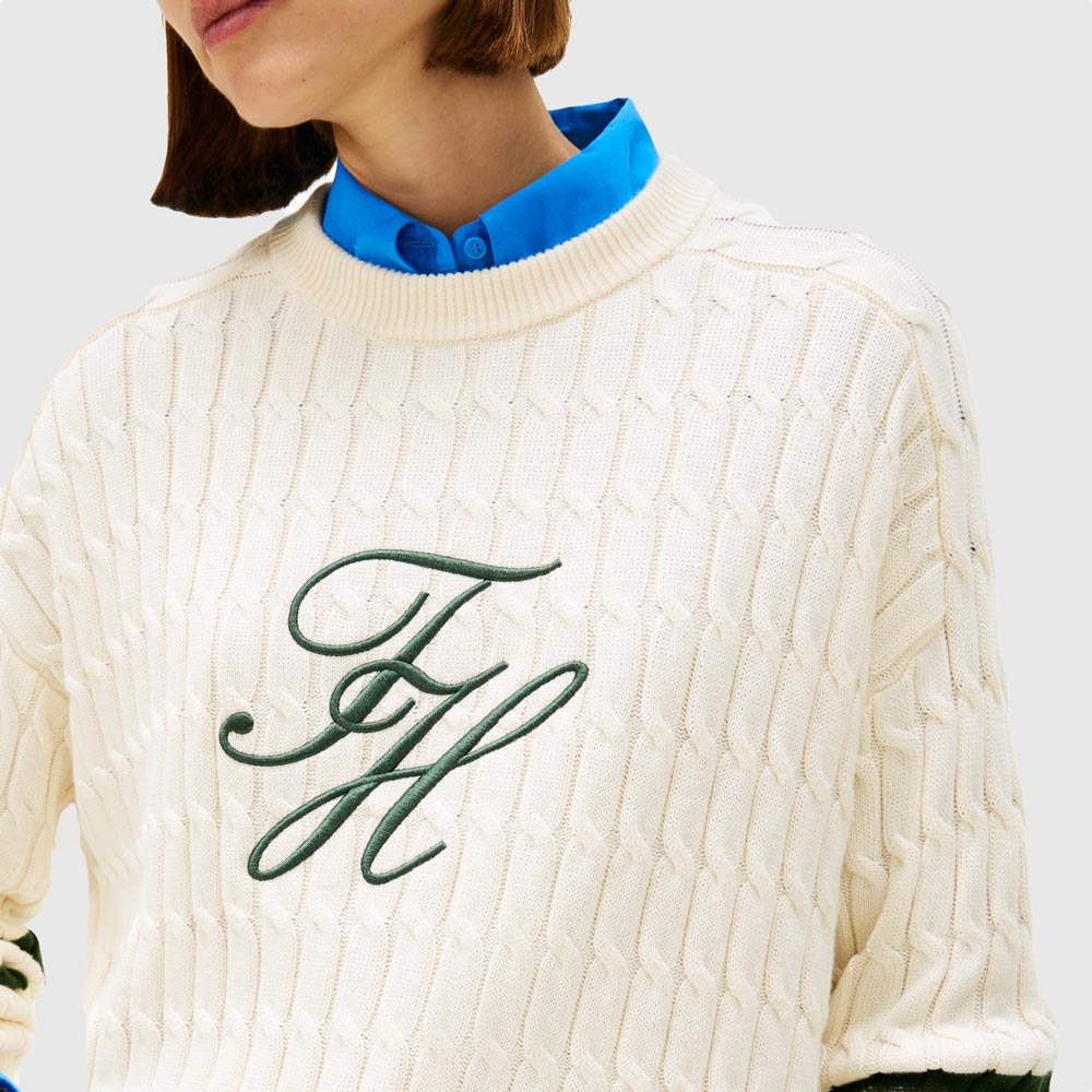 Textured Graphic Sweater - Calico