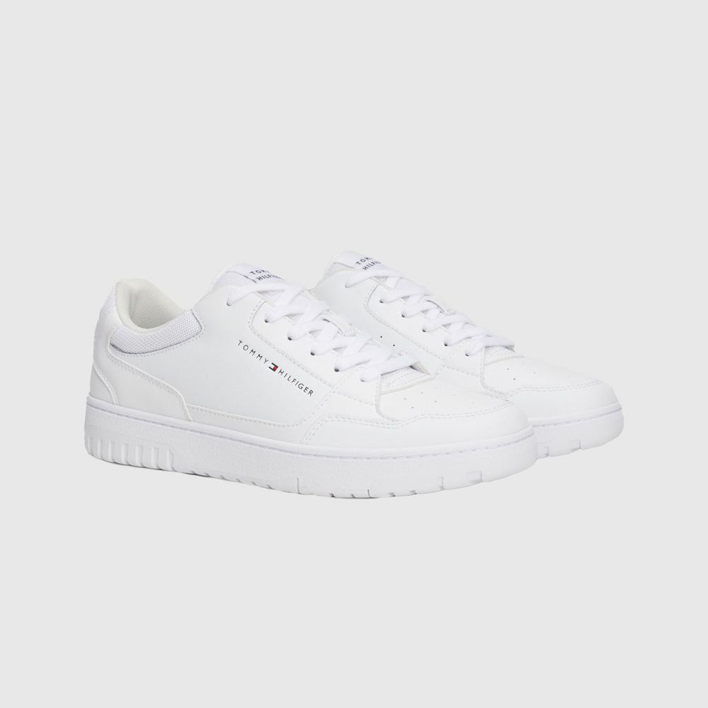 Basket Core Leather Sneaker - White