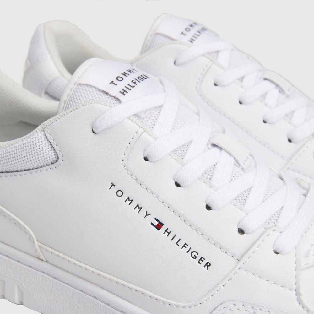 Basket Core Leather Sneaker - White