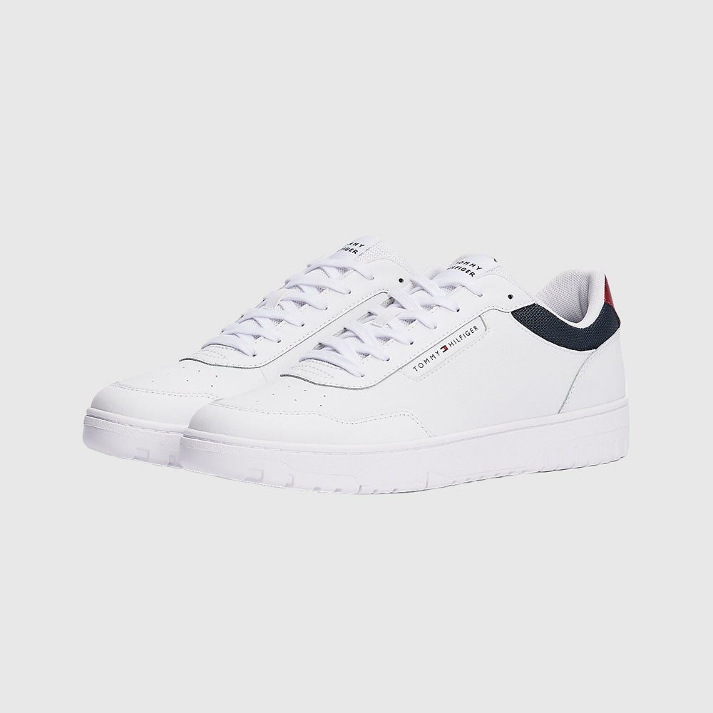 Basket Leather Sneaker - White