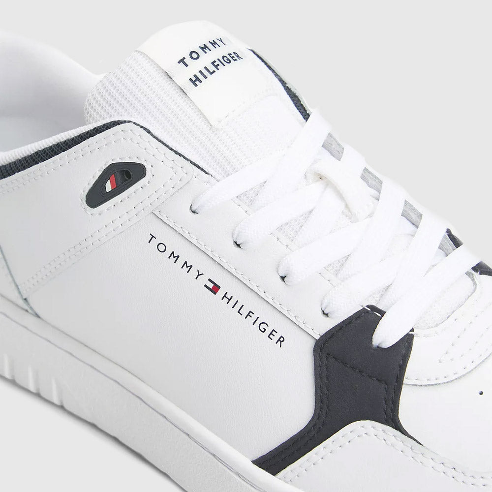 Basket Core Leather Sneaker - White