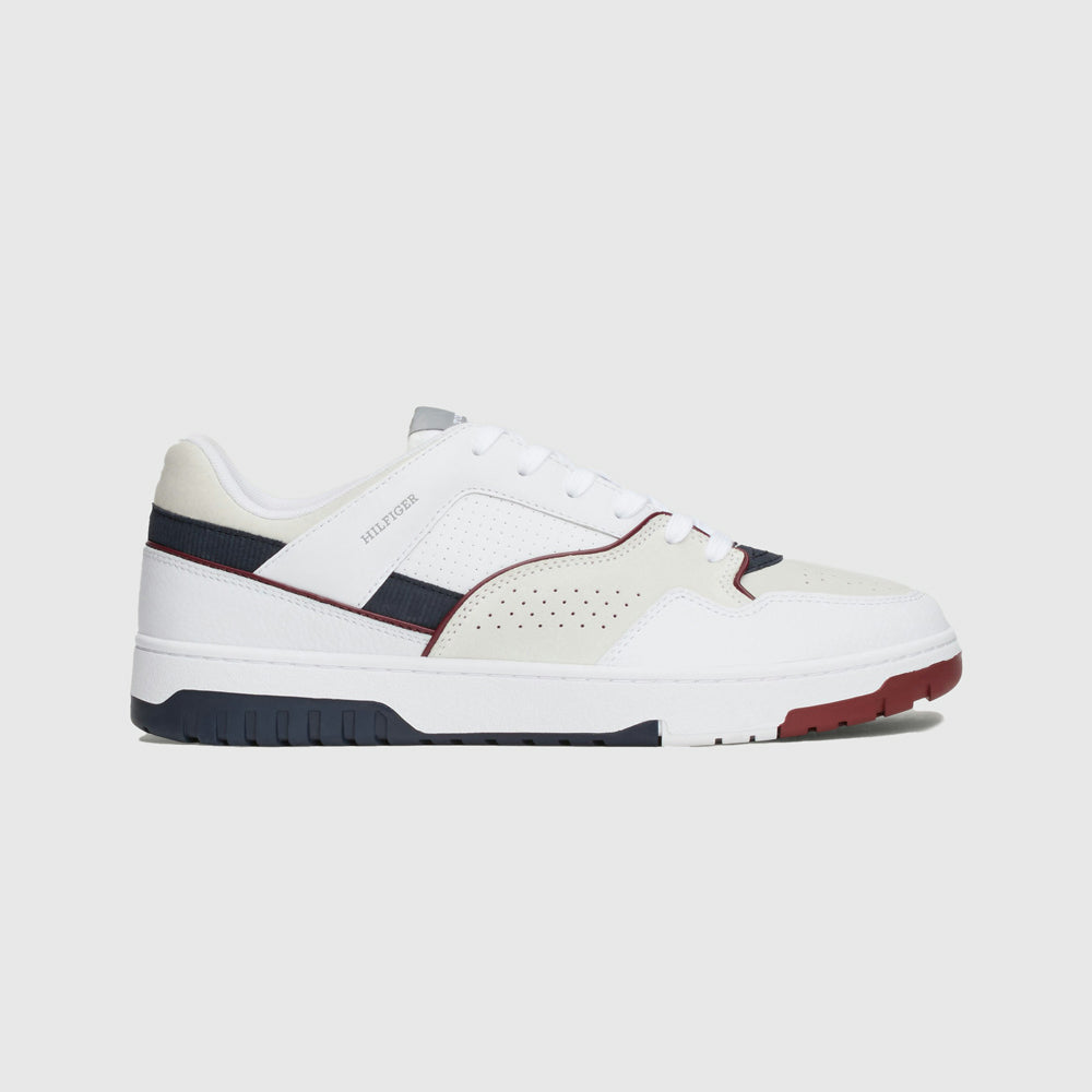 Tommy Hilfiger Modern Street Leather Sneaker - White |ThirdBaseUrban