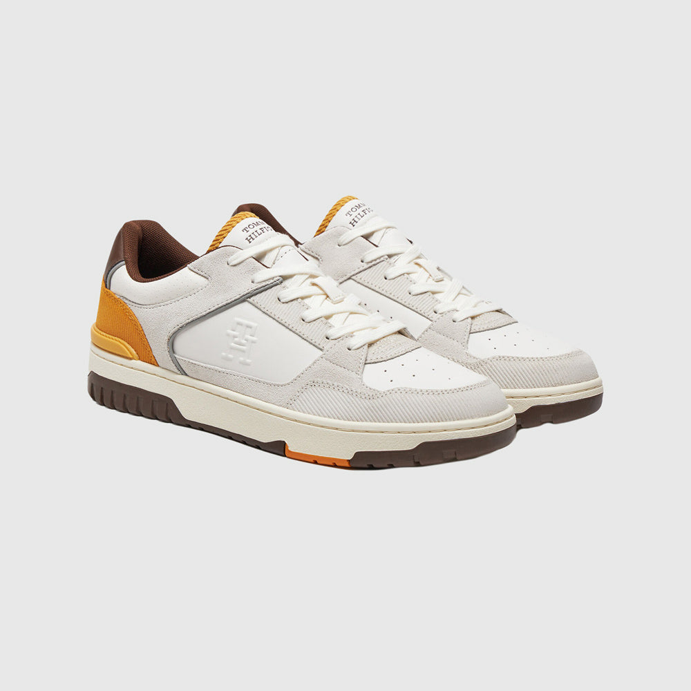 Basket Street Leather - white multi