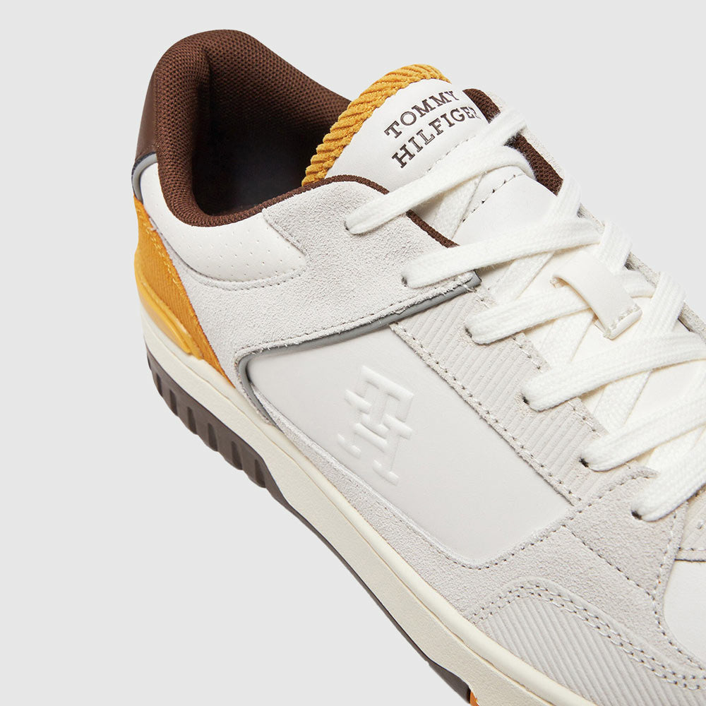 Basket Street Leather - white multi