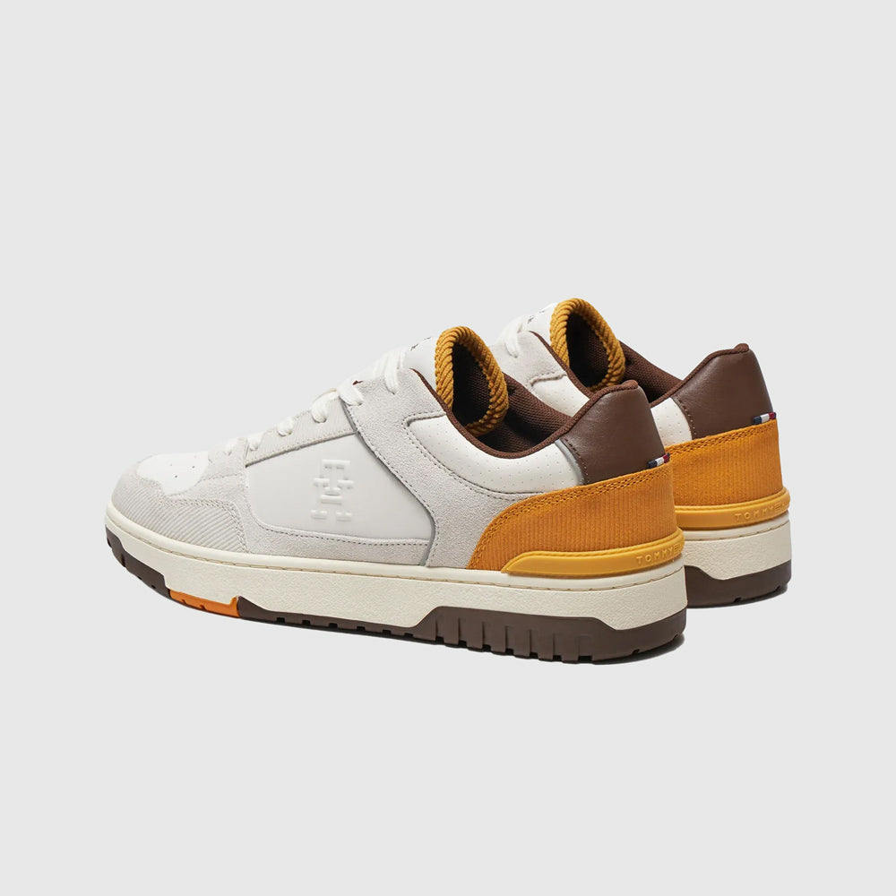 Basket Street Leather - white multi