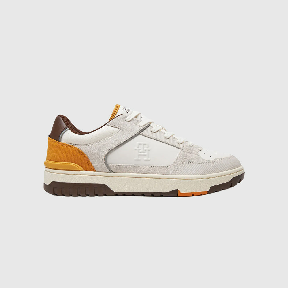 Tommy Hilfiger Basket Street Leather - white multi |ThirdBaseUrban