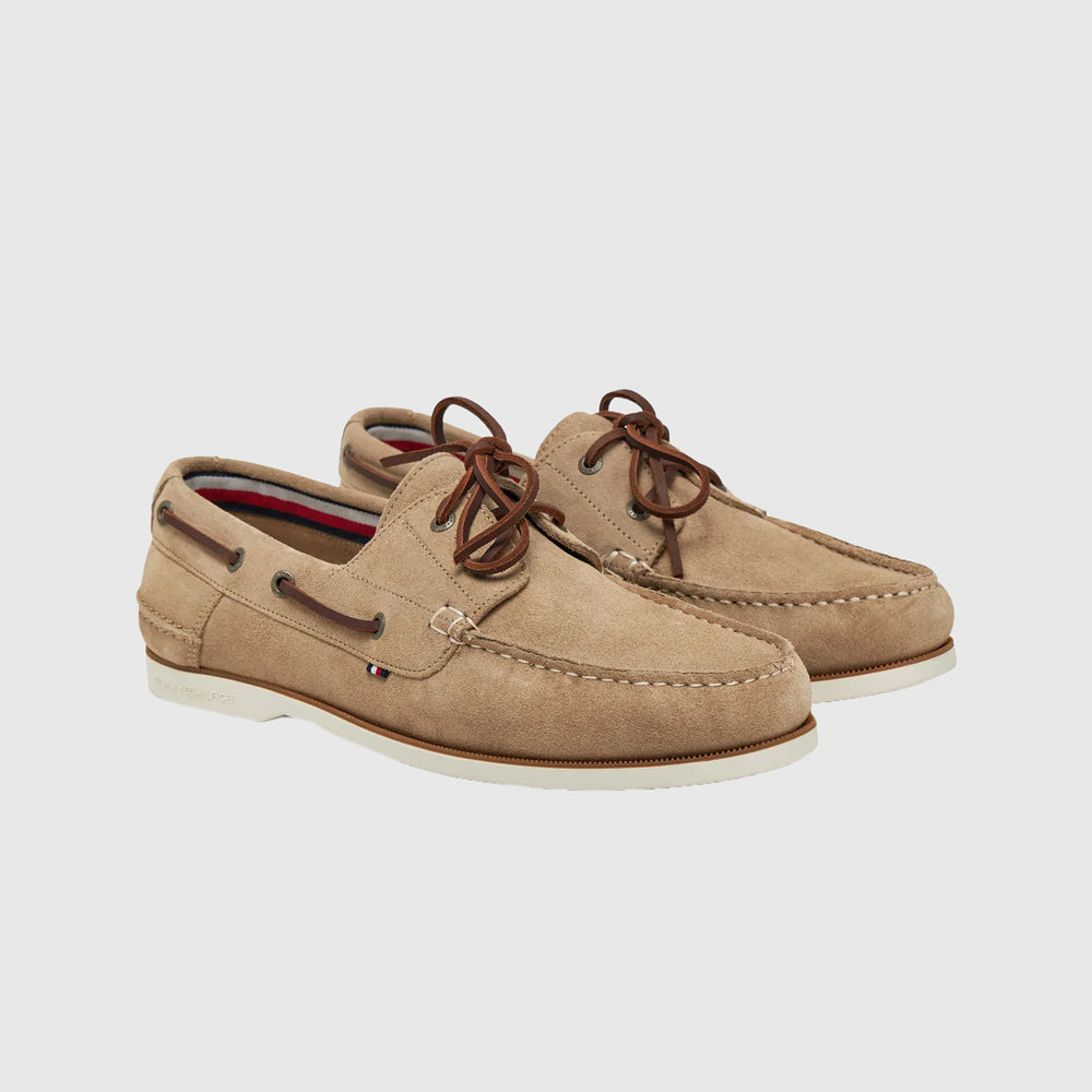Boat Suede Shoe - Beige