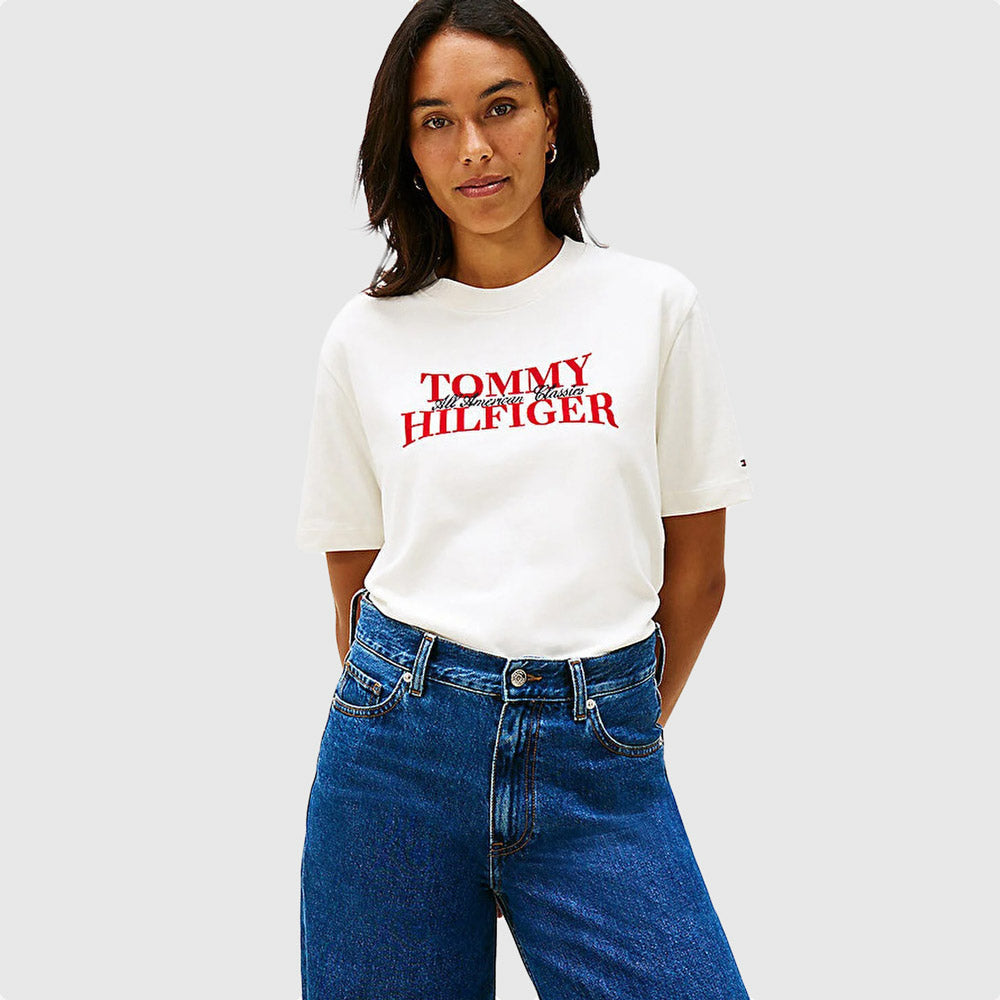 Tommy Hilfiger Classic Modern T-Shirt - Ivory |ThirdBaseUrban