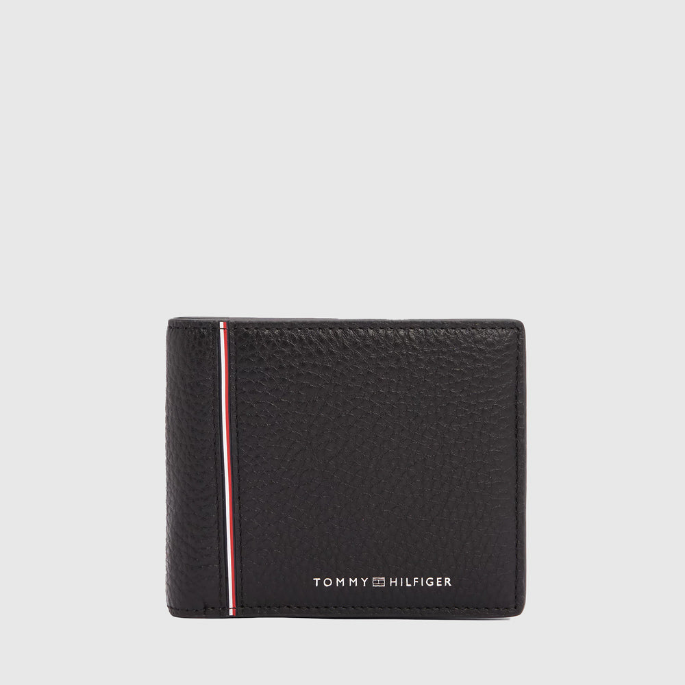 Tommy Hilfiger Leather Bidfold Wallet - Black |ThirdBaseUrban