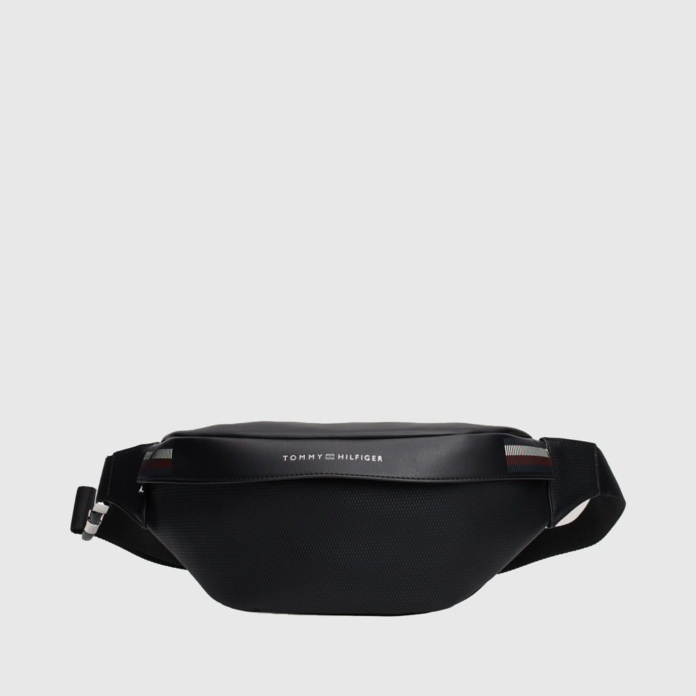 Tommy Hilfiger Texture Bumbag - Black |ThirdBaseUrban