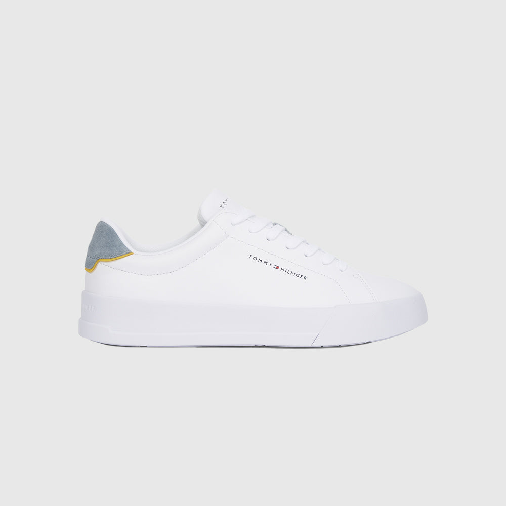 Tommy Hilfiger Court Leather Sneaker - White |ThirdBaseUrban