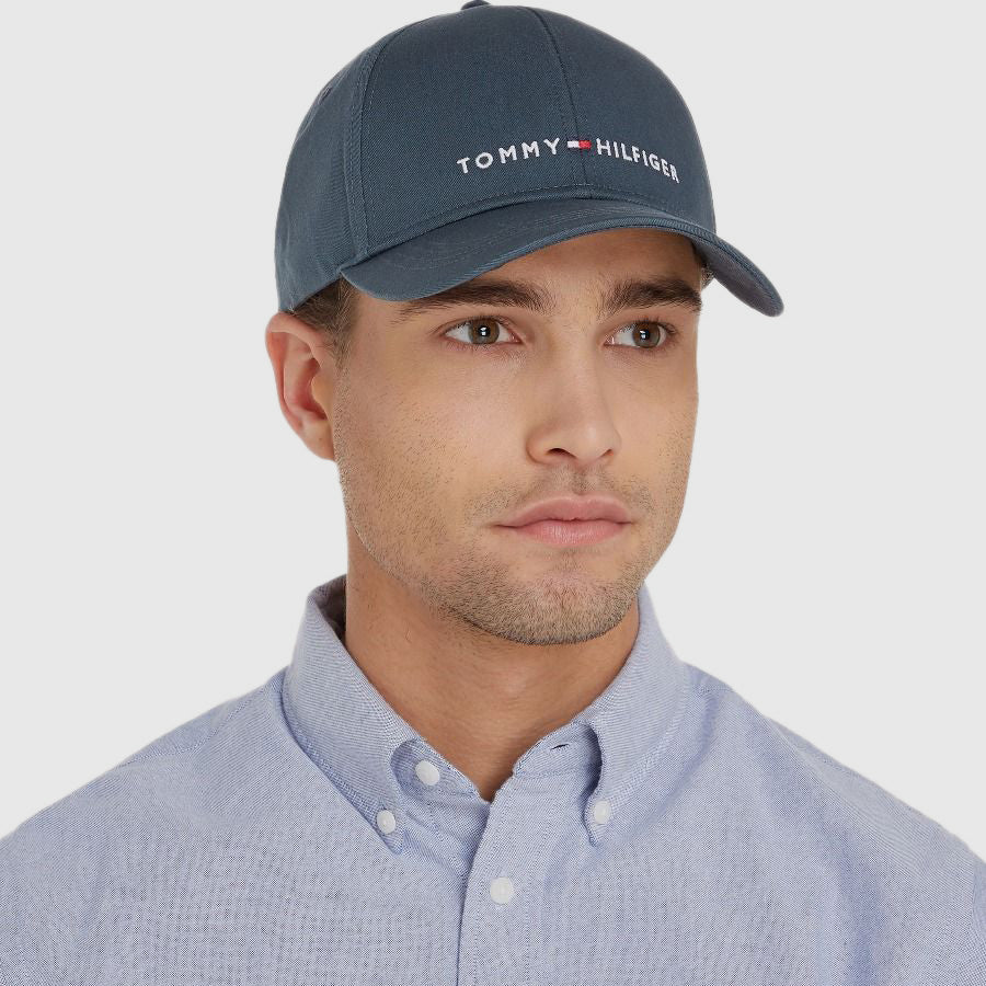 Foundation Cotton 6 Panel Cap - Steel Blue