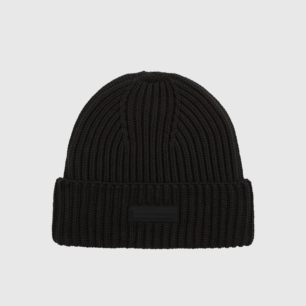 Tommy Hilfiger Foundation Knit Beanie - Black |ThirdBaseUrban