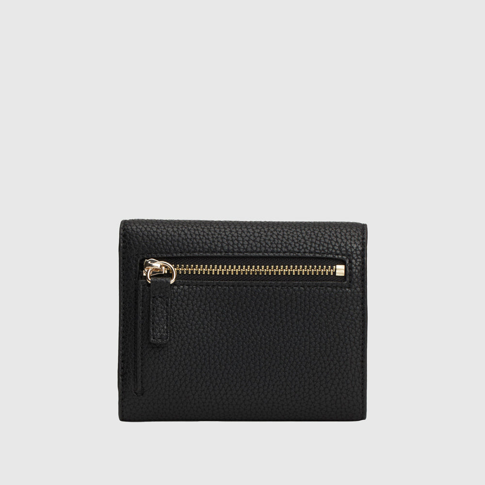 Her Flap Wallet - Black