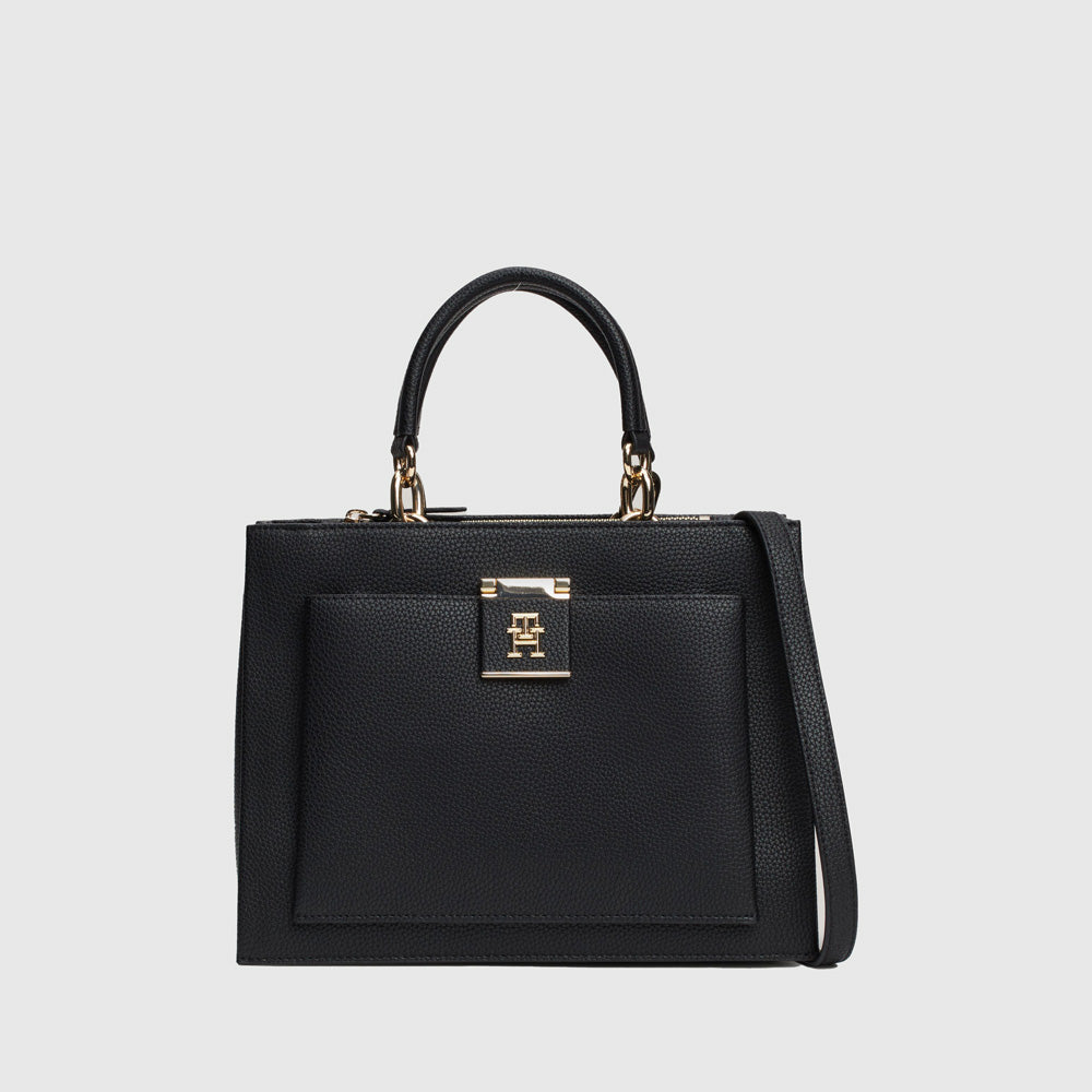 Tommy Hilfiger Her Mini Tote Black |ThirdBaseUrban