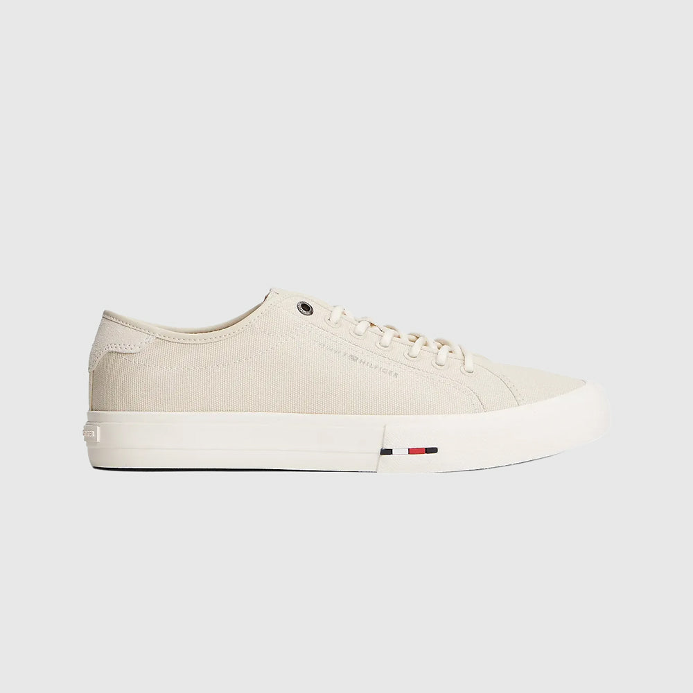 Tommy Hilfiger Vulc Street Canvas Sneaker - Cream |ThirdBaseUrban