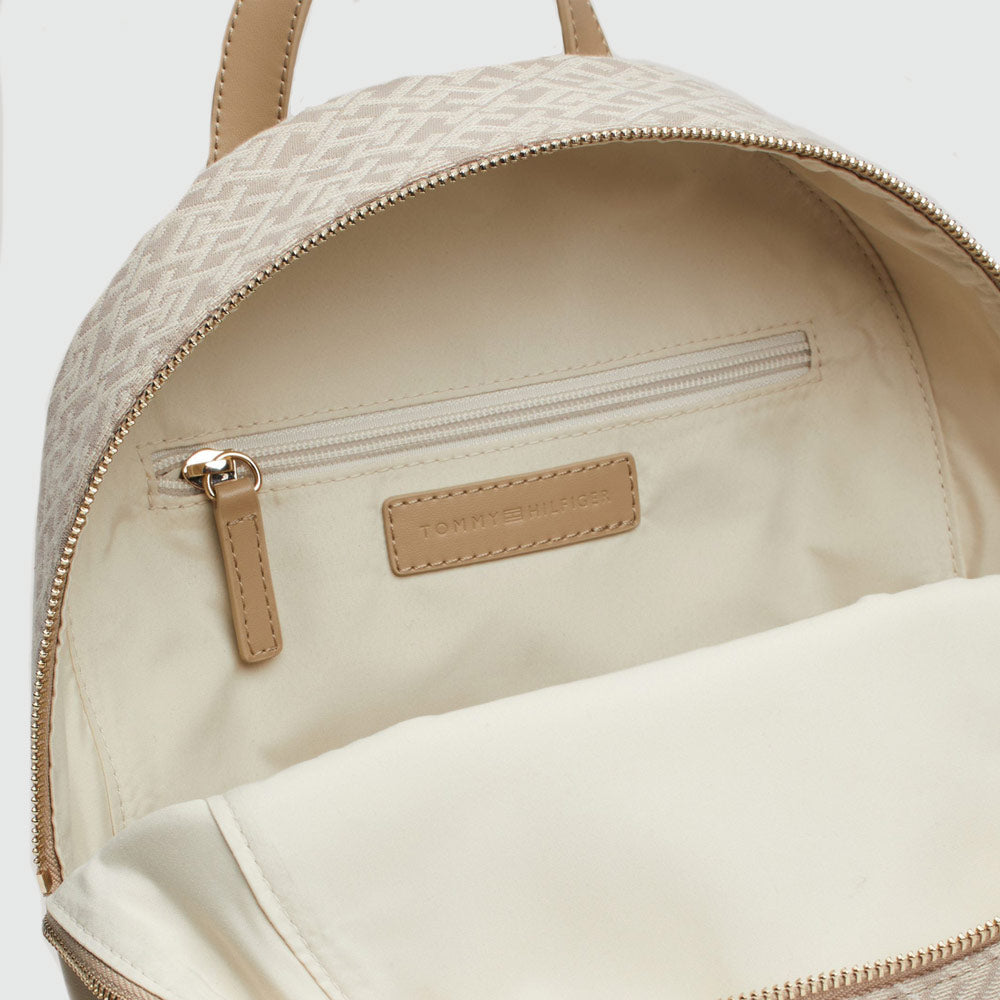 Jacquard Backpack - Beige