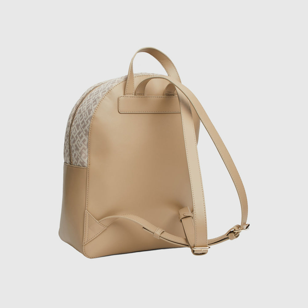 Jacquard Backpack - Beige