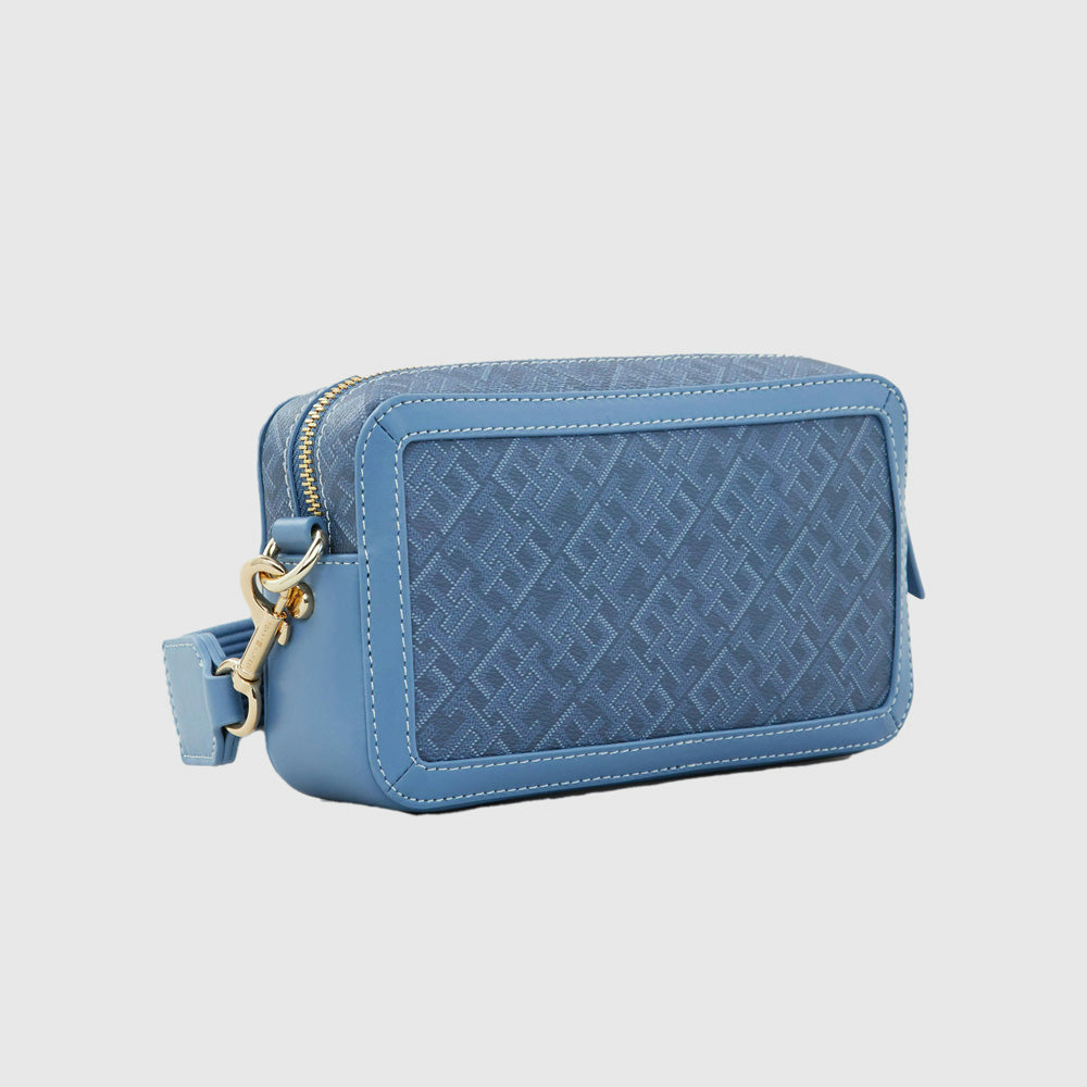 Monoplay Leather Camera Bag - Blue Multi