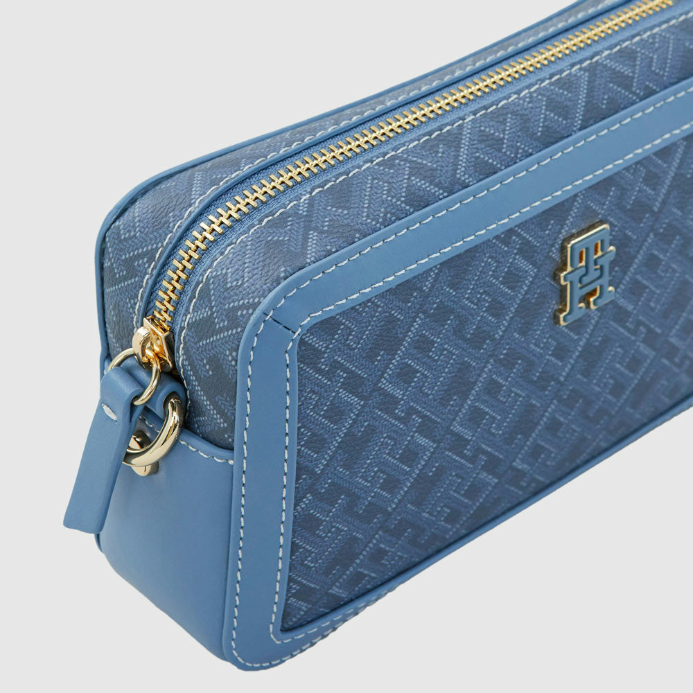 Monoplay Leather Camera Bag - Blue Multi