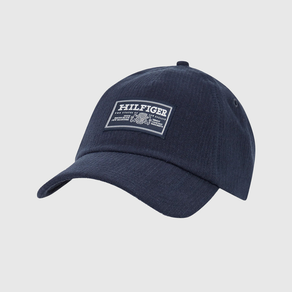 Tommy Hilfiger Herringbone Panel Cap - Navy |ThirdBaseUrban