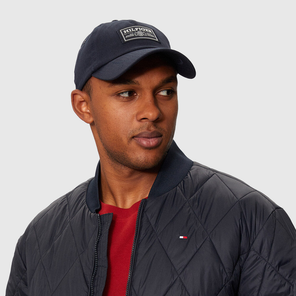 Herringbone Panel Cap - Navy