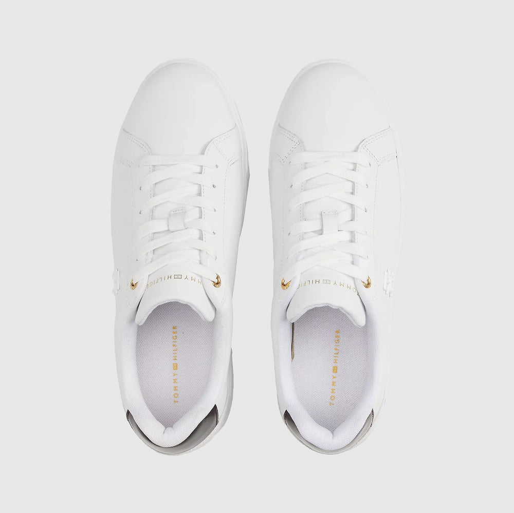 Platform Court Sneaker - White