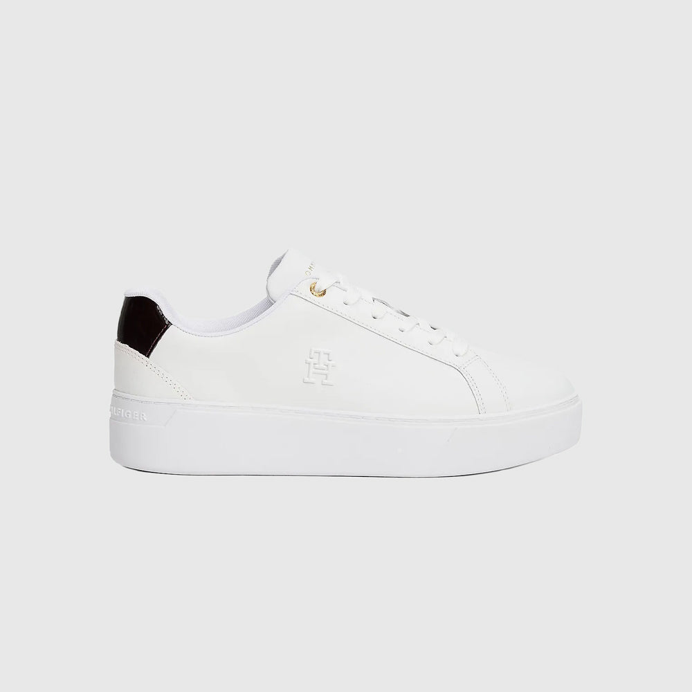 Tommy Hilfiger Platform Court Sneaker - White |ThirdBaseUrban