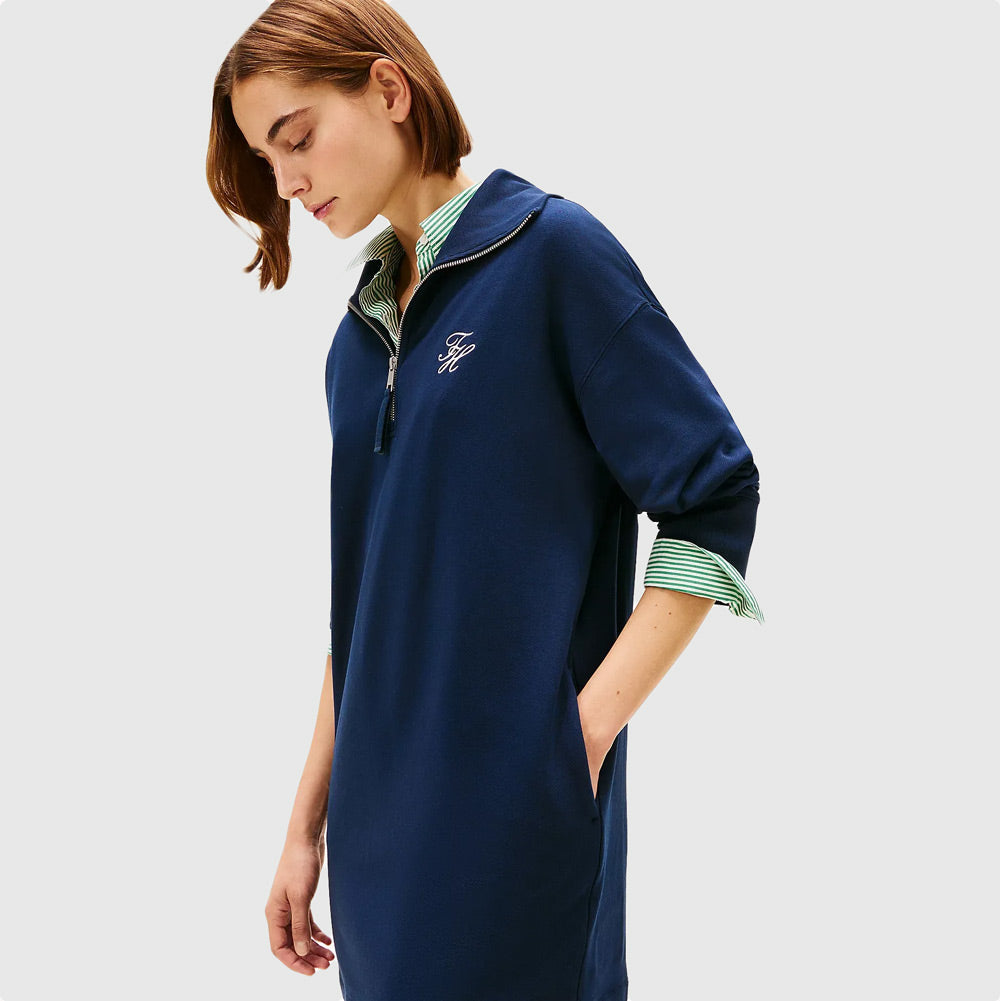 Script Terry Dress - Dark Night Navy