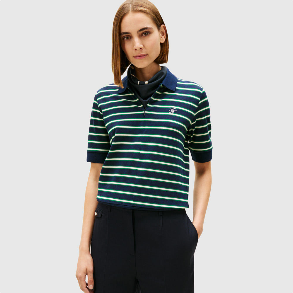 Tommy Hilfiger Script Lyocell Golfer - Navy Multi |ThirdBaseUrban