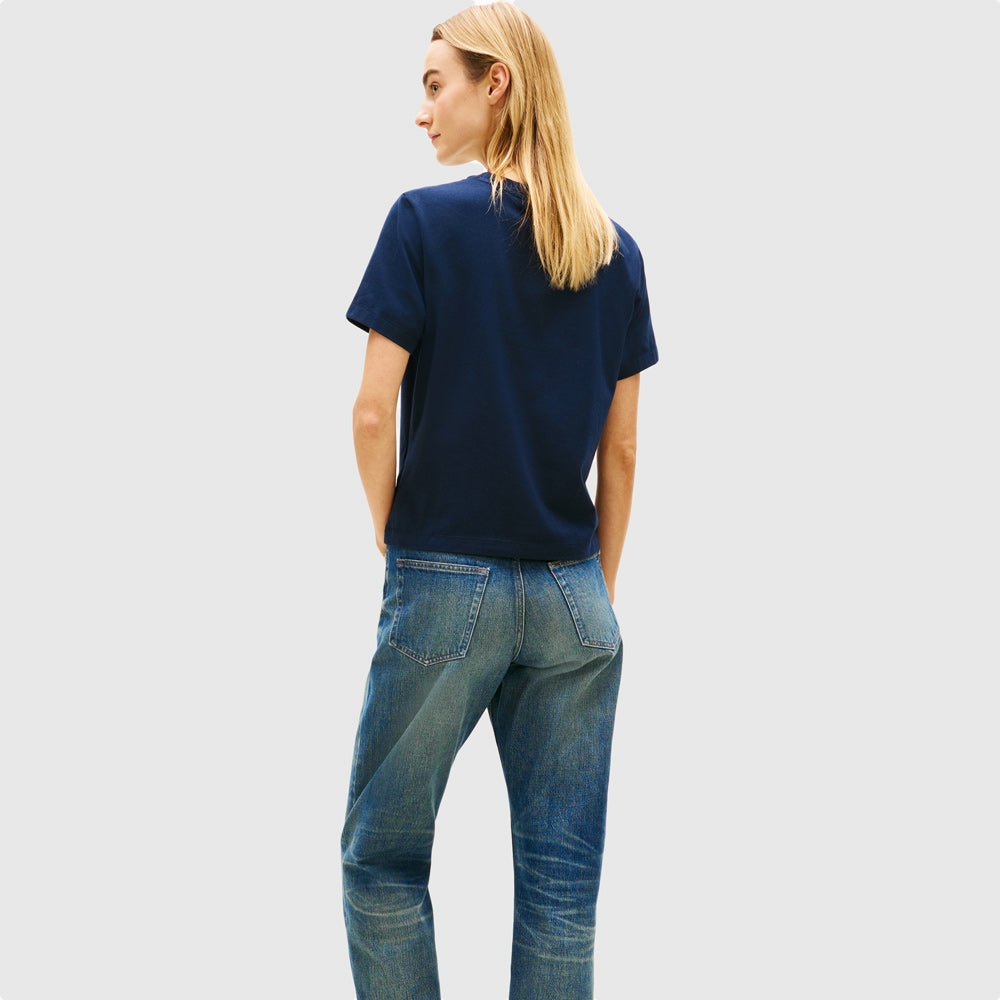 Script T- Shirt - Navy