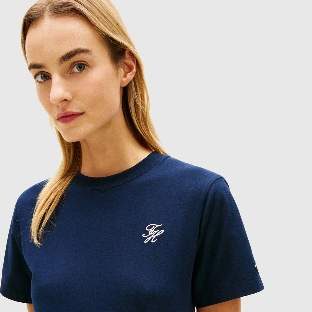 Script T- Shirt - Navy