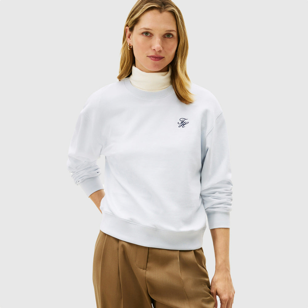 Tommy Hilfiger Script Terry Sweatshirt - Light Blue |ThirdBaseUrban