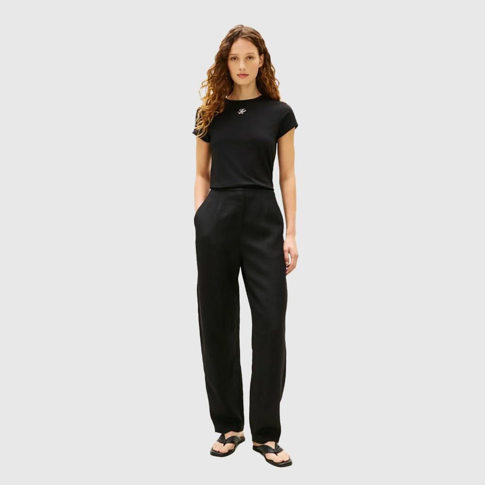 Script Slim T-Shirt - Black