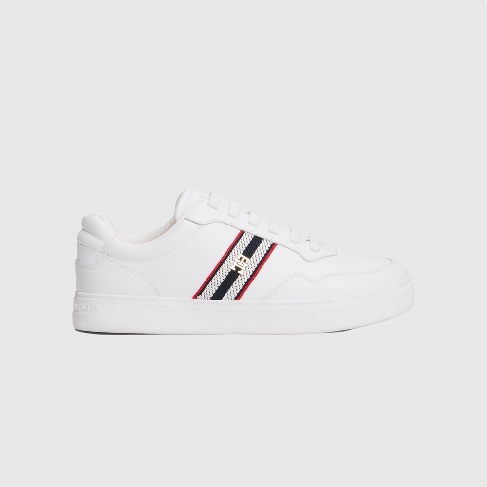 Tommy Hilfiger Webbing Cupsole - White |ThirdBaseUrban